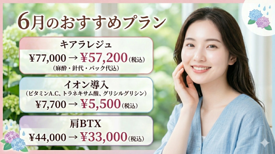 おすすめプラン 6月